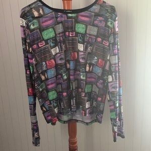 Horoscopez Grunge long sleeve mesh shirt 3x